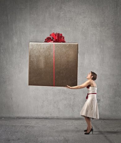 Offrir un cadeau à la mode