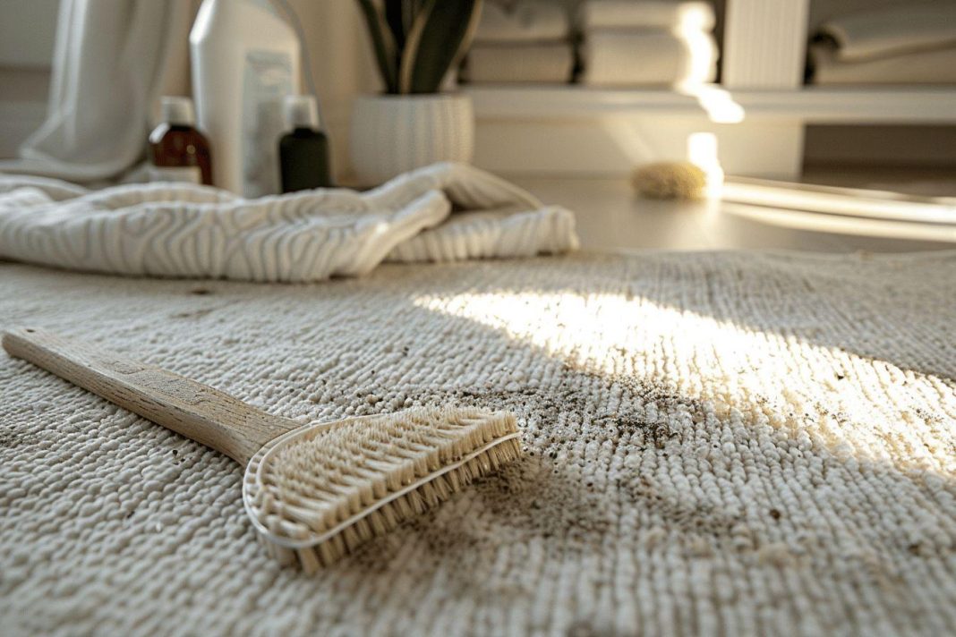 Comment nettoyer un tapis blanc ?