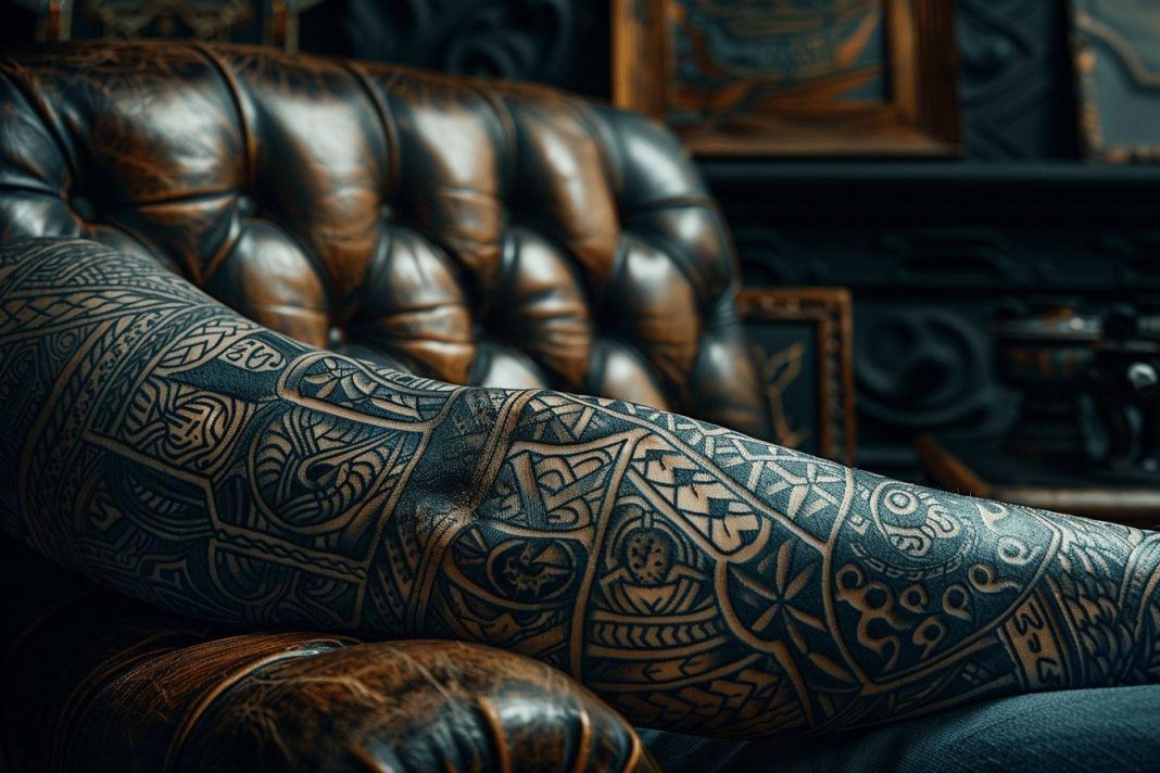 Le tatouage manchette homme, un endroit discret, un tatouage secret à partager