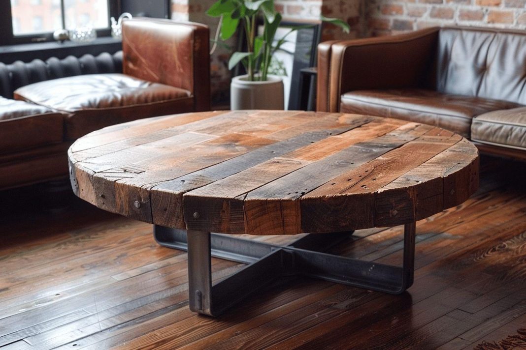Quels sont les avantages d’une table basse ronde de style industriel ?