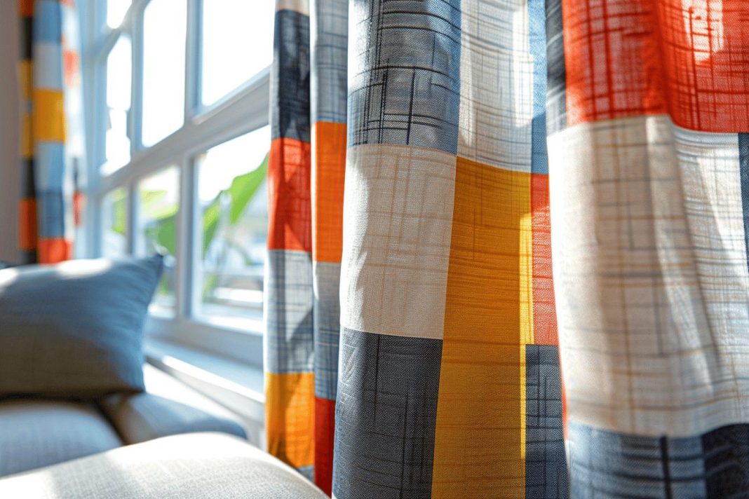 Rideau à motif géométrique : décoration et modernité